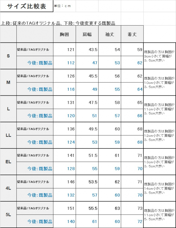 ＴＡＧ施工店向け　冬物ブルゾン【既製品】